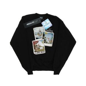 Frozen Womens/Ladies Olaf Polaroid Sweatshirt / Black